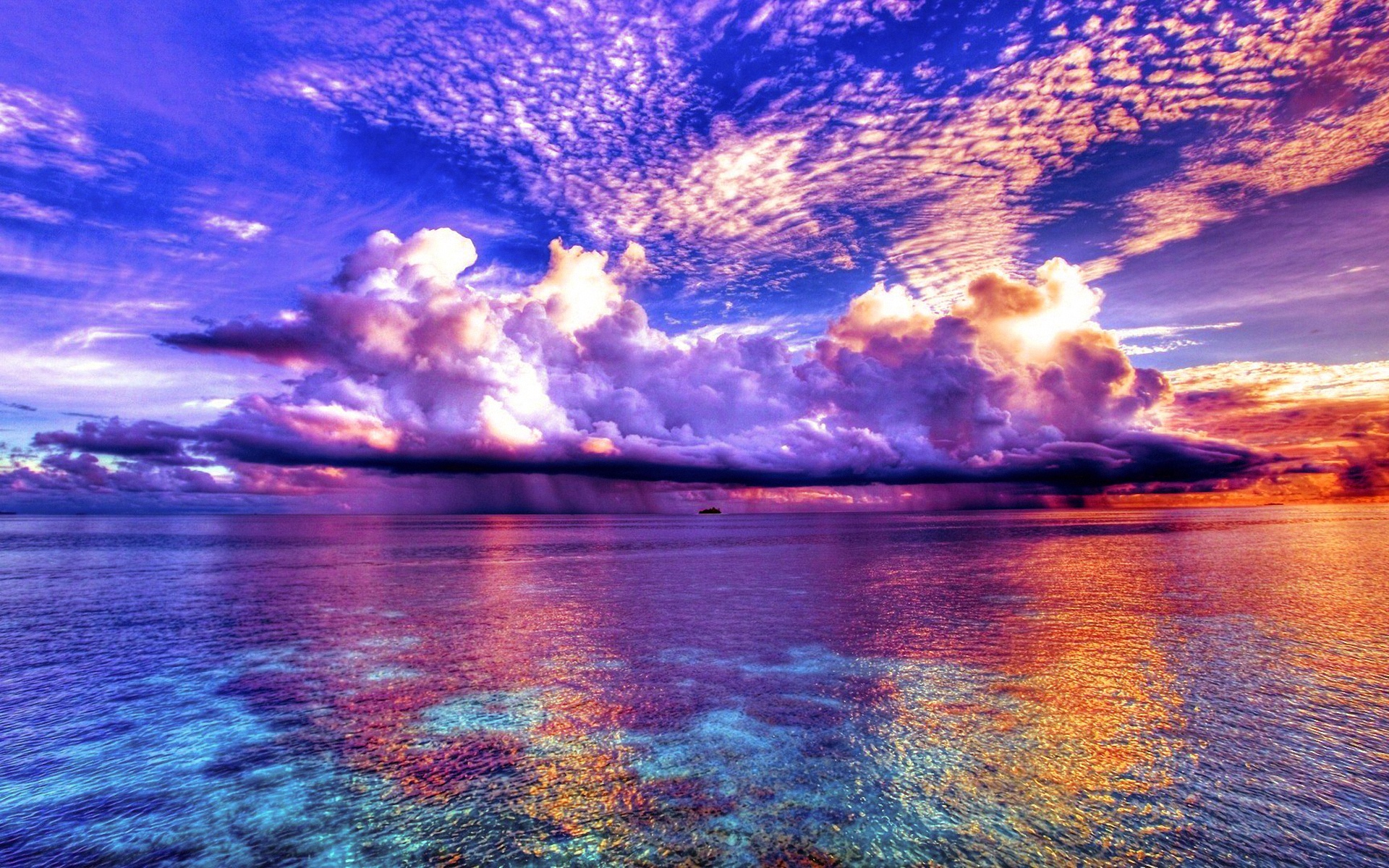 Море Облака Фото